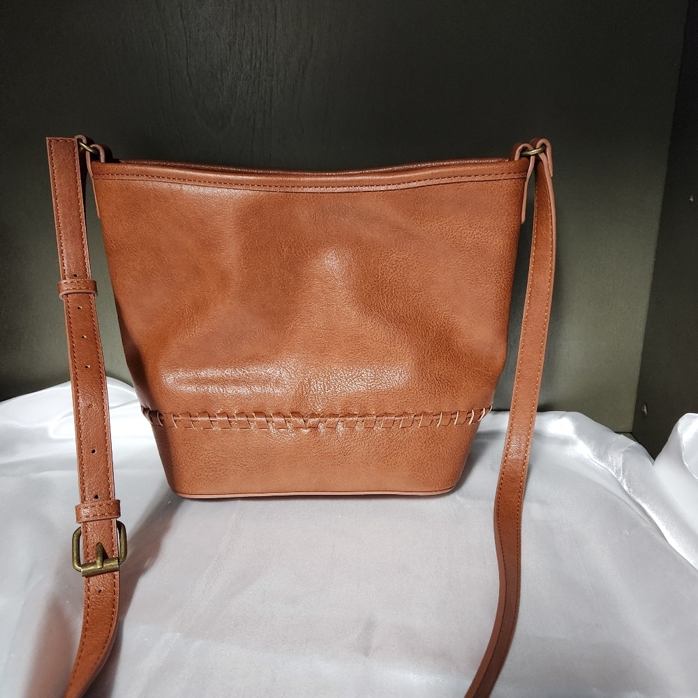 Sonoma crossbody cognac colored new without tags magnetic snap top